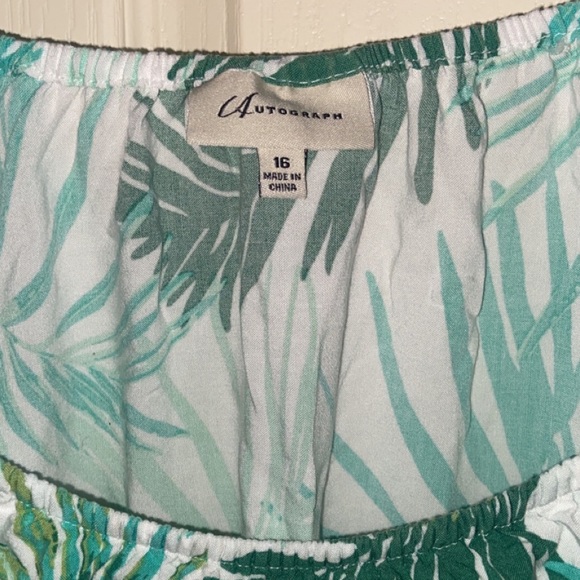 Autograph Leaf Off the Shoulder Top Size 16 - Picture 2 of 4